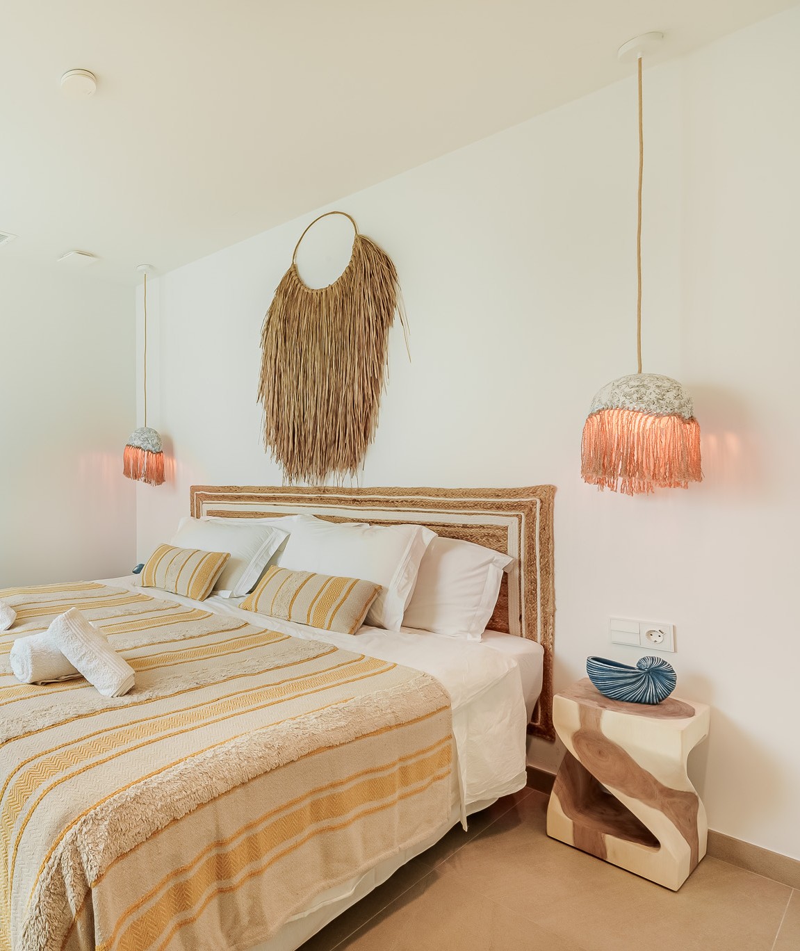 Lámparas artesanales del dormitorio