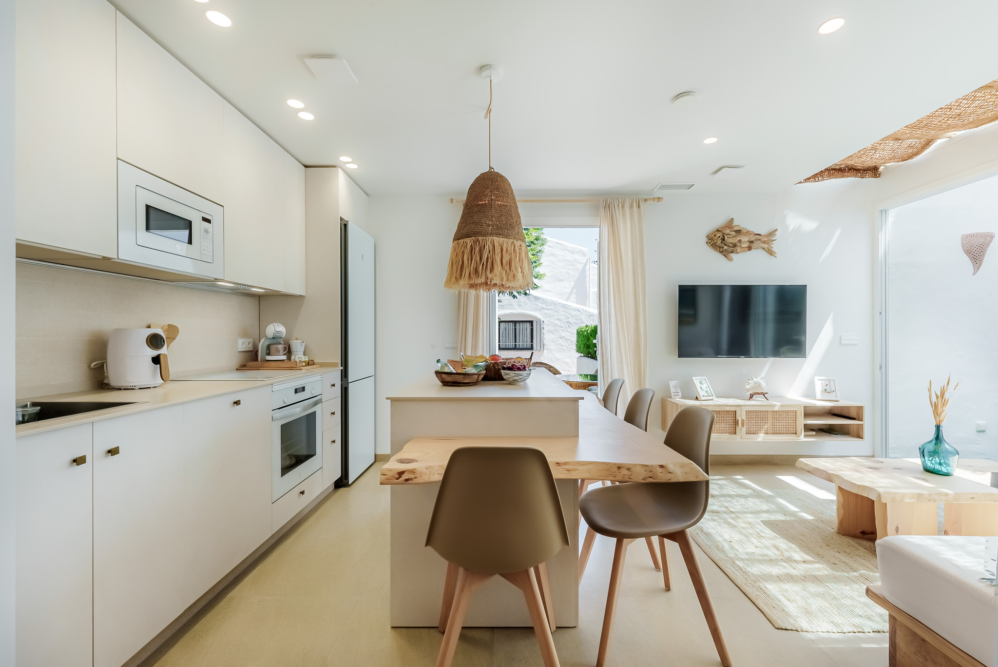 Barra de cocina hecha a mano